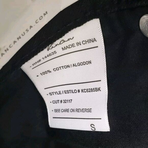 Kancan Beaded Star Mini Skirt Womens Small Black Denim Jean Raw Hem Glitter - Picture 8 of 8